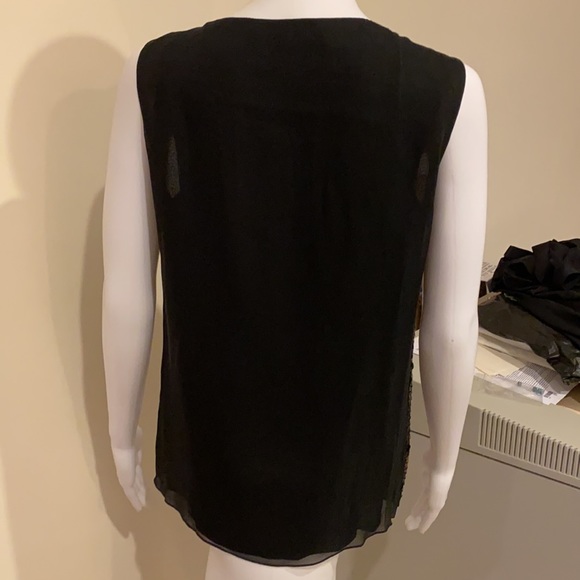 Rena Lange Black Sequins tank top. Size 8 - Picture 4 of 6